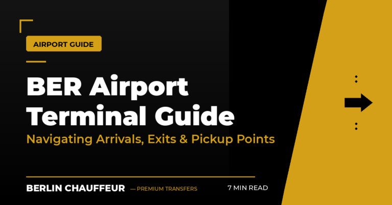 BER airport terminal guide: navigating arrivals, exits and pickup points