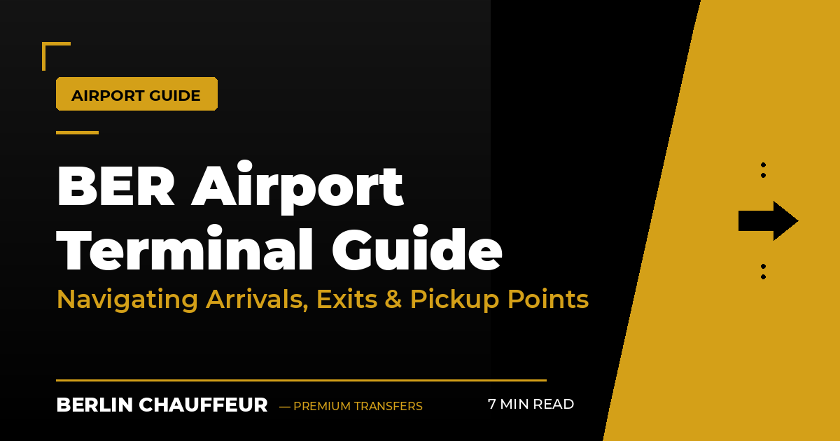 BER airport terminal guide: navigating arrivals, exits and pickup points