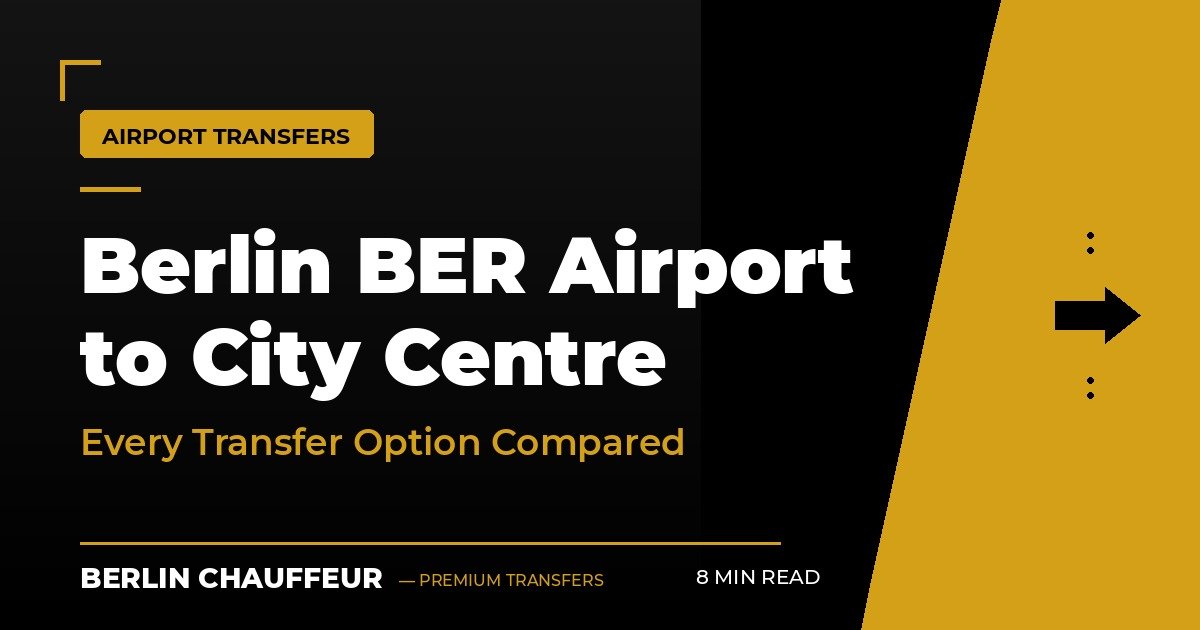 Berlin BER airport to city centre: every transfer option compared (2026 guide)