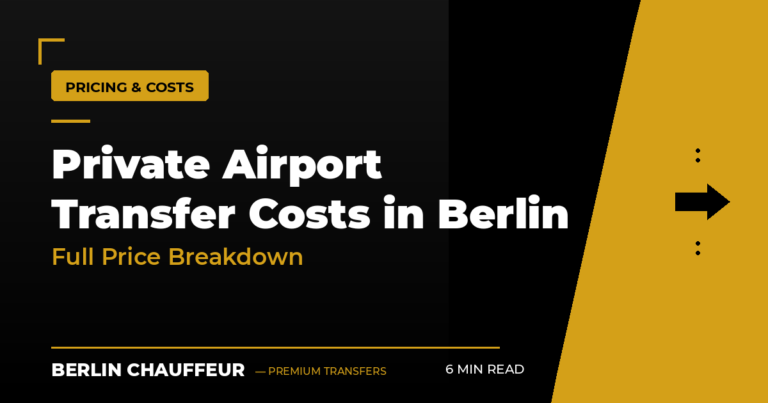 How much does a private airport transfer cost in Berlin? Full price breakdown